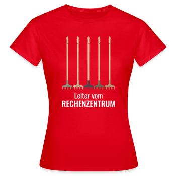 Gärtner Garten, Leiter vom Rechenzentrum Admin EDV - Frauen T-Shirt - Rot - Vorne - AI Model Female 172 dark (172cm)