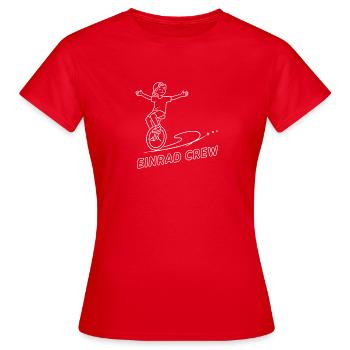 Einrad Crew – Einradfahren Zirkus Kinder Vektor - Frauen T-Shirt - Rot - Vorne - AI Model Female 172 dark (172cm)