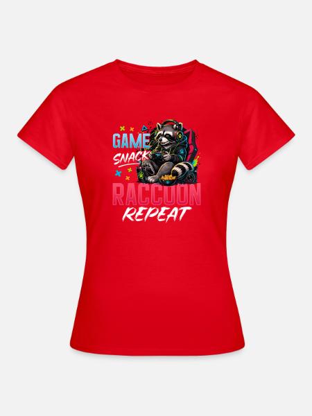 Gamer Gaming Cat Video Game - Frauen T-Shirt - Rot