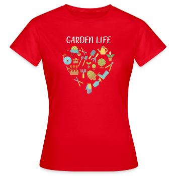 Botaniker - Frauen T-Shirt - Rot - Vorne - AI Model Female 172 dark (172cm)