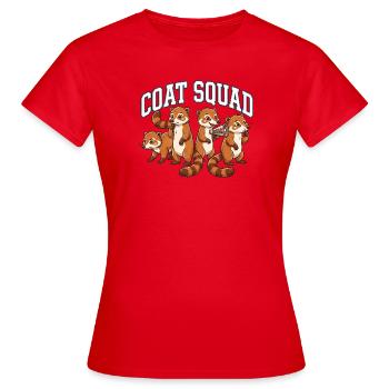Coatis Crew - Women's T-Shirt - red - Front - AI Model Female 172 dark (172cm)