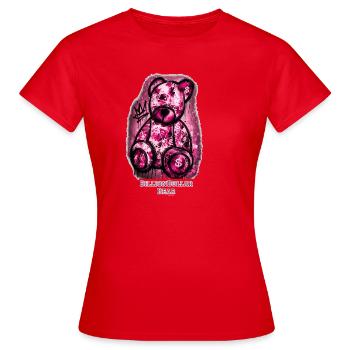 BillionDollar Bear Graffiti - Frauen T-Shirt - Rot - Vorne - AI Model Female 172 dark (172cm)
