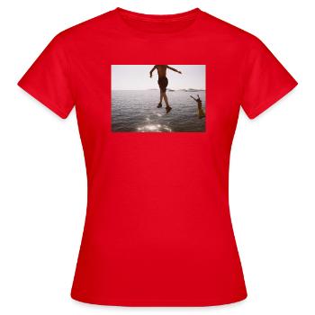I wish I could touch the sky - Women's T-Shirt - red - Front - AI Model Female 172 dark (172cm)