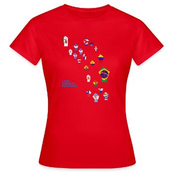Résistance latino-américaine - T-shirt Femme - rouge - Devant - AI Model Female 172 dark (172cm)
