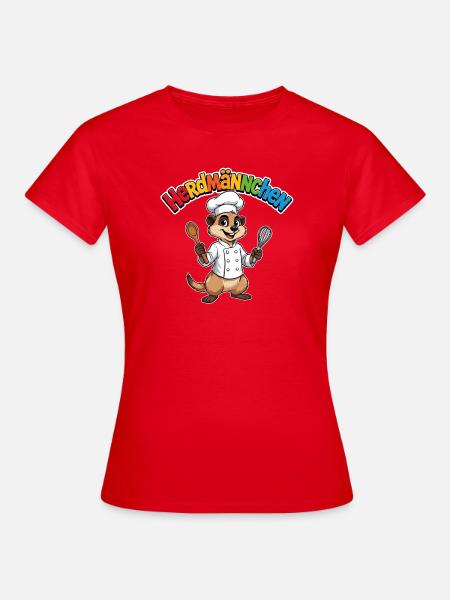 Koch Erdmännchen - Frauen T-Shirt - Rot