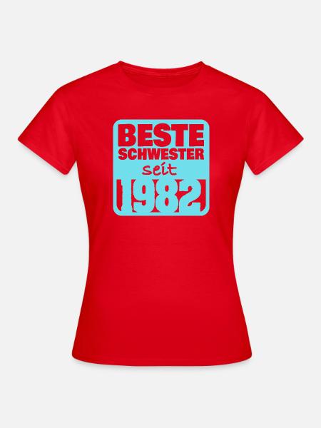 1982 - Frauen T-Shirt - Rot