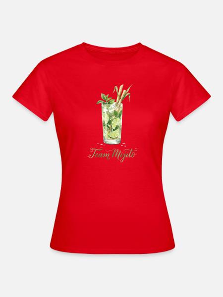 Hen Party Team Mojito Cocktail Bartender - Frauen T-Shirt - Rot