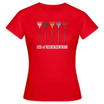 IT Support Glücksrad Service Desk IT Helpdesk Nerd - Frauen T-Shirt - Rot - Vorne - AI Model Female 172 dark (172cm)