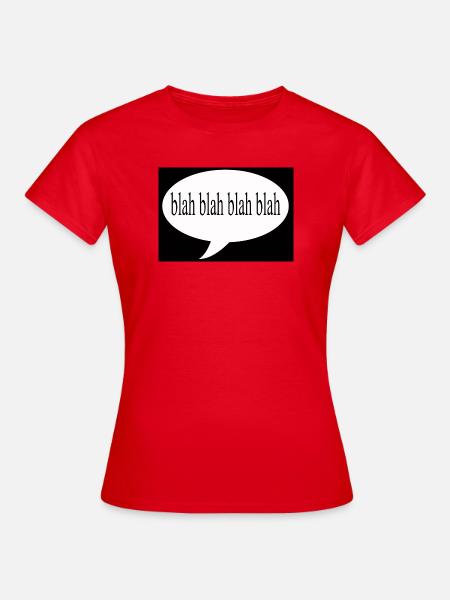 Blah Blah Blah - Women's T-Shirt - red