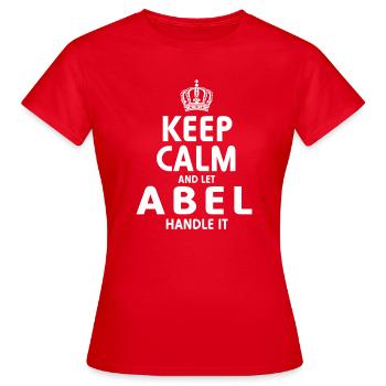 Abel Handle It - Women's T-Shirt - red - Front - AI Model Female 172 dark (172cm)
