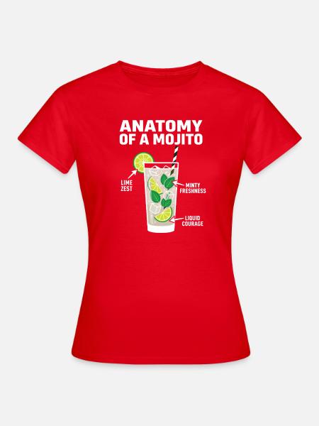 Hen Party Team Mojito Cocktail Bartender - Frauen T-Shirt - Rot