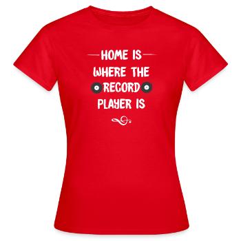 Vinyl - Women's T-Shirt - red - Front - AI Model Female 172 dark (172cm)