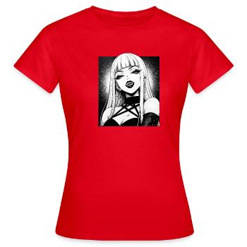 Gothic Diva Contour - Women's T-Shirt - red - Front - AI Model Female 172 dark (172cm)