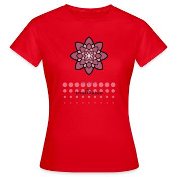 MAÎTRESSE. MERCI. MERCI MAÎTRESSE. CADEAU - T-shirt Femme - rouge - Devant - AI Model Female 172 dark (172cm)