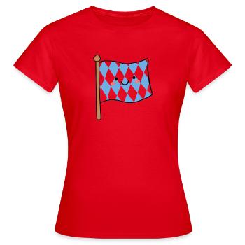 Cute Bavaria Flag Kawaii - Women's T-Shirt - red - Front - AI Model Female 172 dark (172cm)