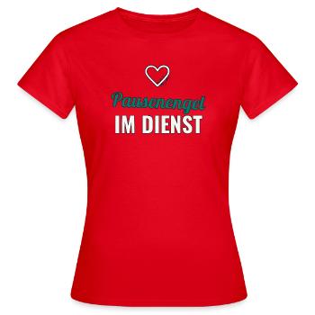 Ange de service – cadeau pour l’enseignant - T-shirt Femme - rouge - Devant - AI Model Female 172 dark (172cm)