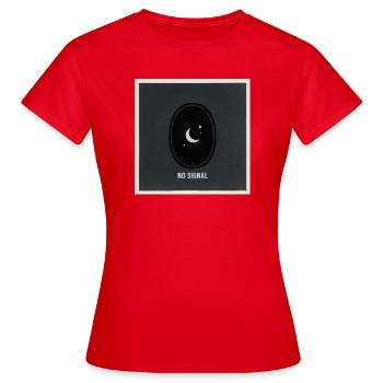 No Signal Dark Portal Streetwear - T-shirt Femme - rouge - Devant - AI Model Female 172 dark (172cm)