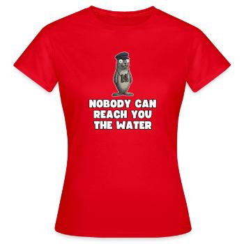 Sprichwort der Redesprüche - Frauen T-Shirt - Rot - Vorne - AI Model Female 172 dark (172cm)