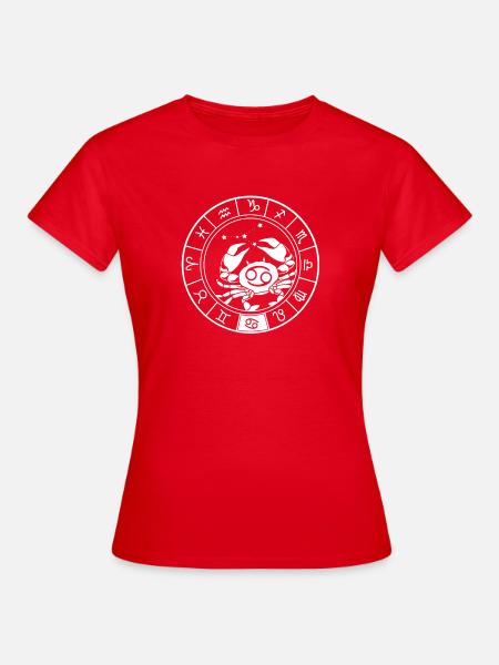 Sternzeichen Krebs - Frauen T-Shirt - Rot