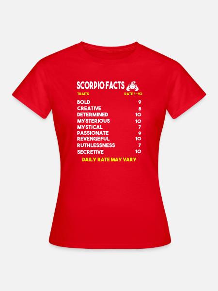 Sternzeichen Skorpion - Frauen T-Shirt - Rot