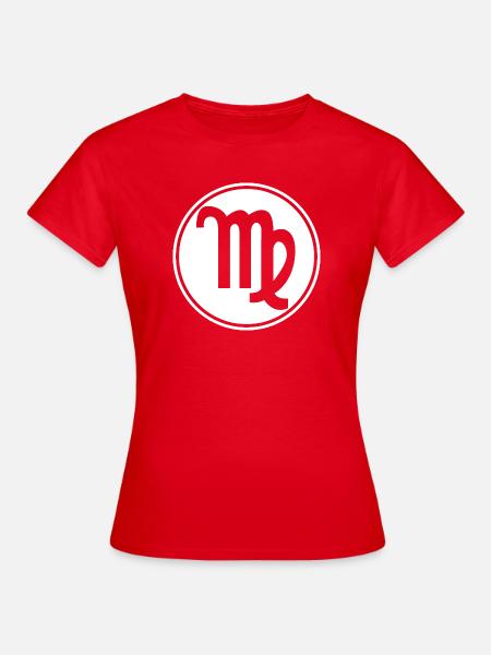 Sternzeichen Jungfrau - Frauen T-Shirt - Rot