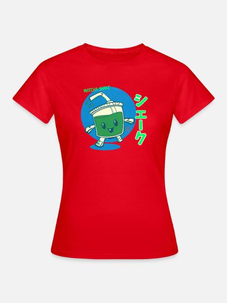 Kawaii Matcha Shake - Frauen T-Shirt - Rot