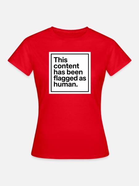 human - Frauen T-Shirt - Rot