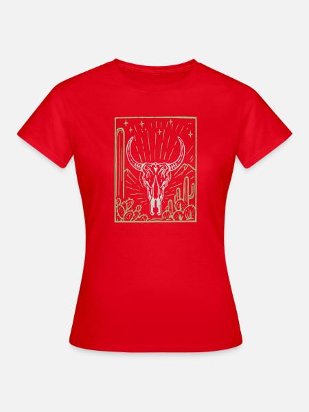 Weisse Büffel - Frauen T-Shirt - Rot
