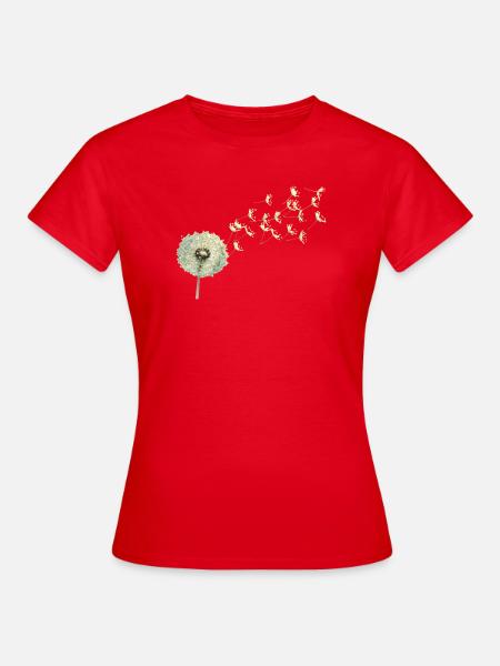 Pusteblumen Magie - Frauen T-Shirt - Rot