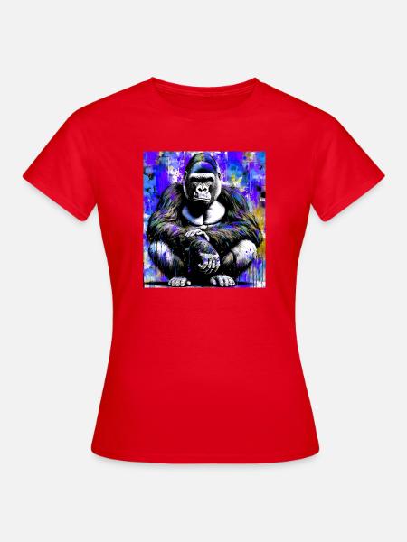 Gorilla - Frauen T-Shirt - Rot