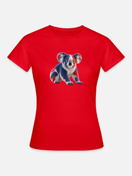 Australischer Koala - Frauen T-Shirt - Rot