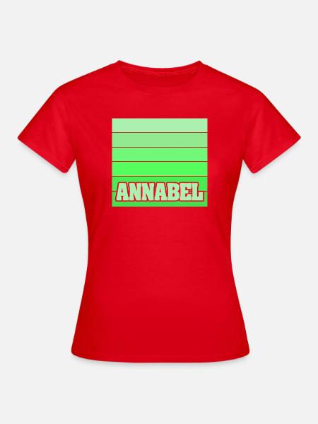 Geschenk für Annabel - Frauen T-Shirt - Rot
