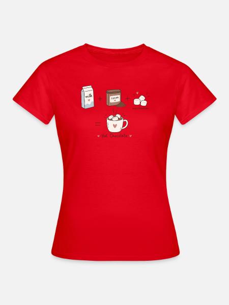 Heiße Schokolade - Frauen T-Shirt - Rot