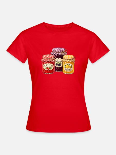 Selbstgemachte Marmelade - Frauen T-Shirt - Rot