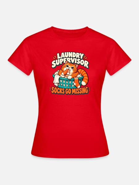 Waschkatze - Frauen T-Shirt - Rot