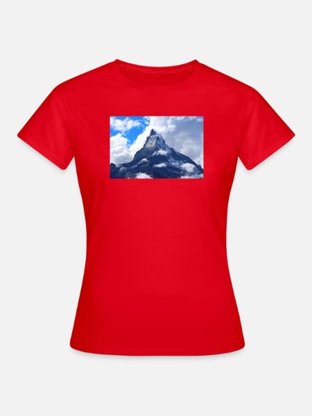 Matterhorn Schweiz - Frauen T-Shirt - Rot