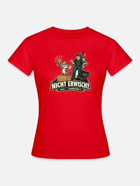 Maus gewinnt - Frauen T-Shirt - Rot