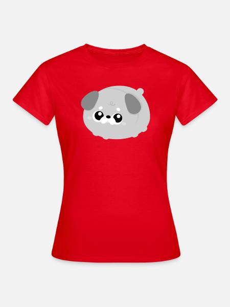 Fluffy Schnauzer - Frauen T-Shirt - Rot