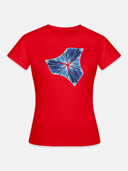 Arktischer Lichtzauber - Frauen T-Shirt - Rot