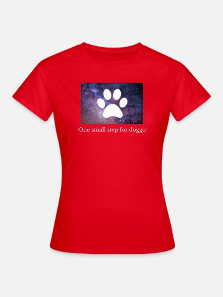 Pfote Universum Geschenkidee für Hundebesitzer  - Frauen T-Shirt - Rot