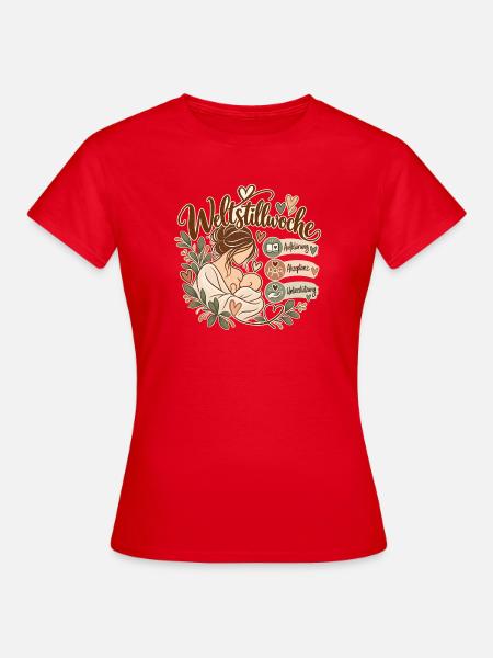 Weltstillwoche  - Frauen T-Shirt - Rot