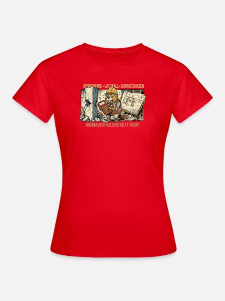 Statiker Spruch T-Shirt Bewehrung Bauingenieur - Frauen T-Shirt - Rot