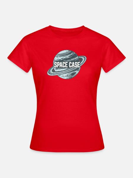 Space Case Planetenkreis Retro-Logo - Frauen T-Shirt - Rot