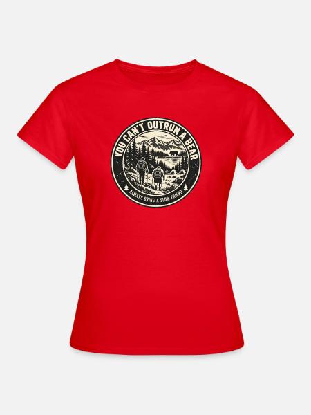 Bärenstarke Begleitung - Frauen T-Shirt - Rot