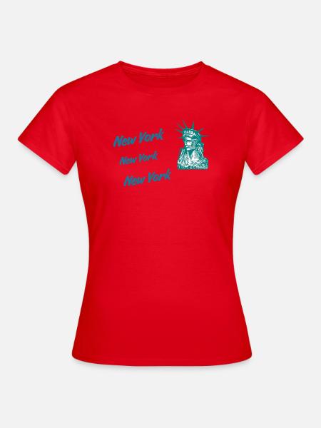 New York - Frauen T-Shirt - Rot