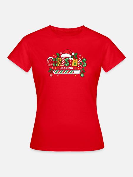 Weihnachtsladen - Frauen T-Shirt - Rot
