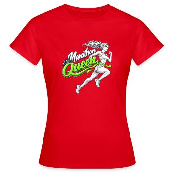 Marathon Queen – Manga-Läuferin - Frauen T-Shirt - Rot - Vorne - AI Model Female 172 dark (172cm)