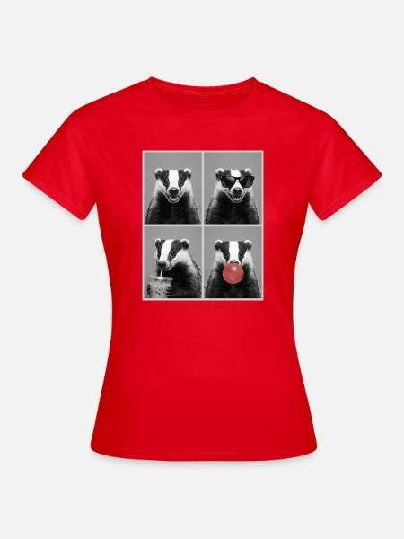 Dachse Dachs - Frauen T-Shirt - Rot