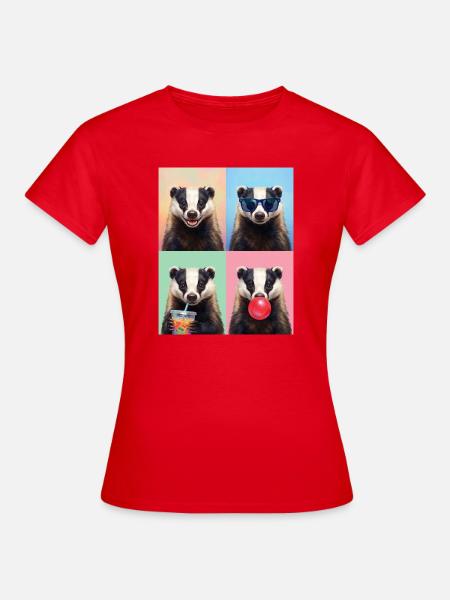 Dachse Dachs - Frauen T-Shirt - Rot