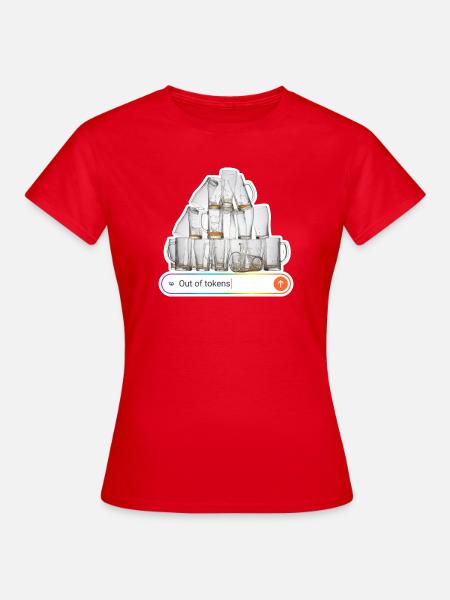 NOAI-Token - Frauen T-Shirt - Rot